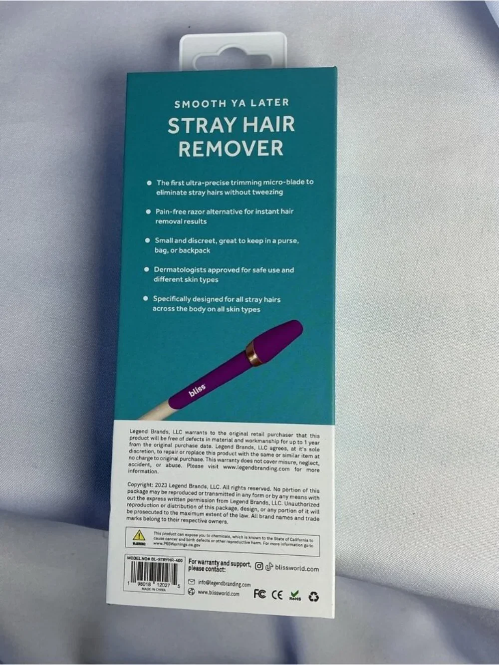 ★ Bliss Smooth Ya Later Stray Hair Remover Facial Hair Tool NIB (Copy)